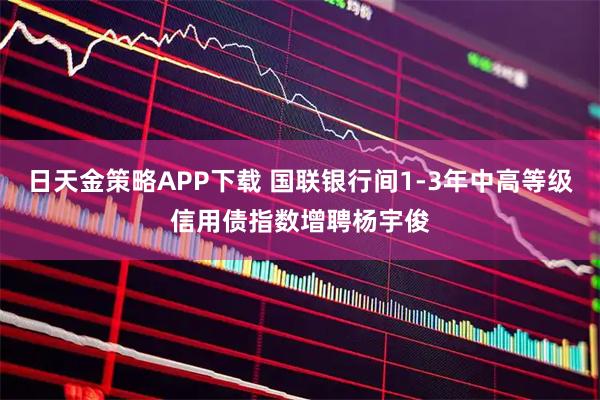 日天金策略APP下载 国联银行间1-3年中高等级信用债指数增聘杨宇俊